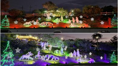 Com 30 mil lâmpadas de LED, a decoração natalina encantará os fiéis que visitarem a Canção Nova, em Cachoeira Paulista (SP)
