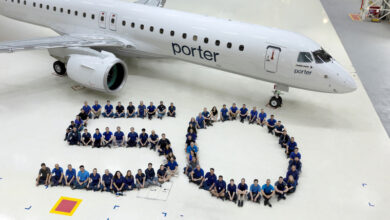 Embraer entrega o 50º jato E195-E2 à Porter Airlines em São José dos Campos