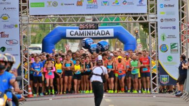 Largada da Corrida General Salgado na Avenida do Povo em Taubaté