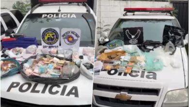 Apreensão feita na operação.