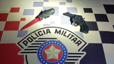 Simulacro de arma apreendido em ação policial em Guaratinguetá