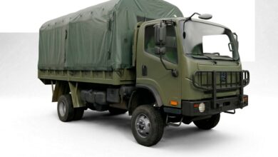Caminhão A 10.000 4x4 Militar, destinado ao transporte de tropas e operações logísticas, com 5 toneladas de capacidade de carga
