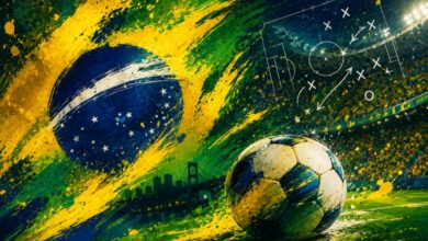 Futebol do Brasil em destaque no PortalR3. (Imagem: ChatGPT/PortalR3)
