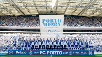 Um Porto de Honra na apresentação dos dragões