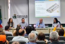 Momento da coletiva em Pindamonhangaba