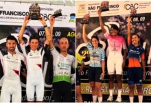 Euller Magno e Luciene Ferreira conquistam títulos para o ciclismo de Pindamonhangaba no Tour São Francisco